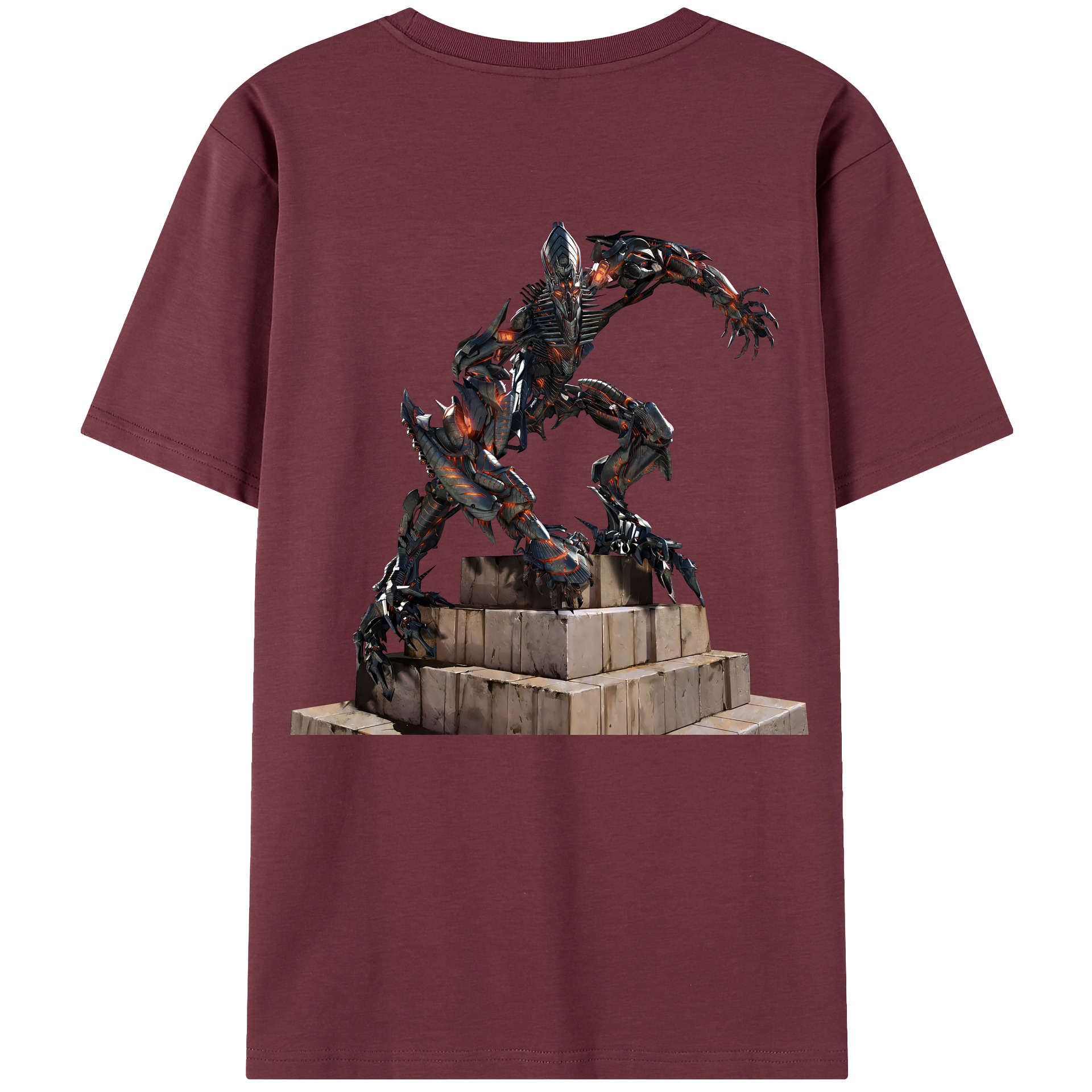 （画像用） Transformers トランスフォーマー 綿100％半袖Tシャツ（背面プリント）